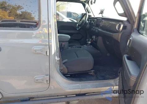 2021 Jeep Wrangler Unlimited Sahara из США, поврежденный, VIN 1C4HJXENXMW503857